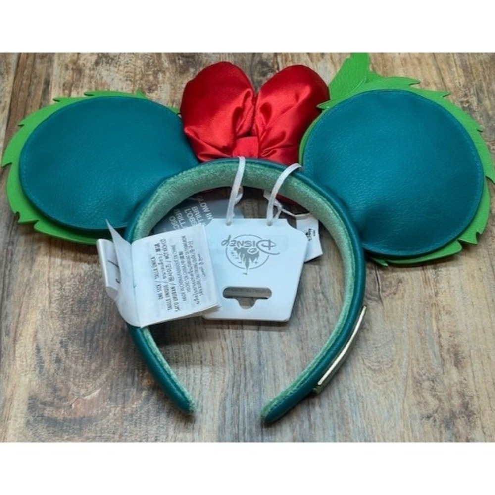Disney Loungefly Mickey & Minnie Glow-in-the-Dark Holiday Ears Headband NWT - Picture 5 of 9